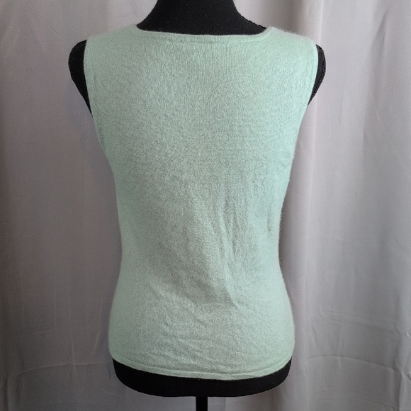 Ann Taylor Cashmere Mint Green Cardigan Sweater Set. - Picture 6 of 11